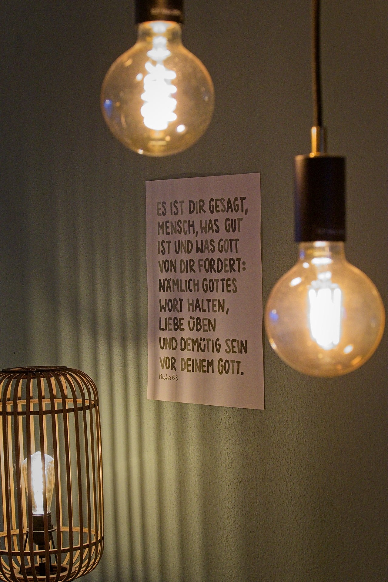 Poster A3 "Es ist dir gesagt"