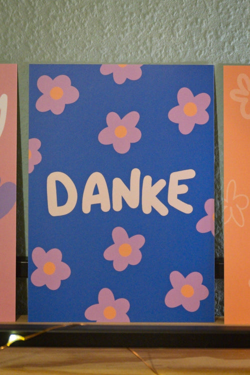 Grußkarte A6 "Danke"
