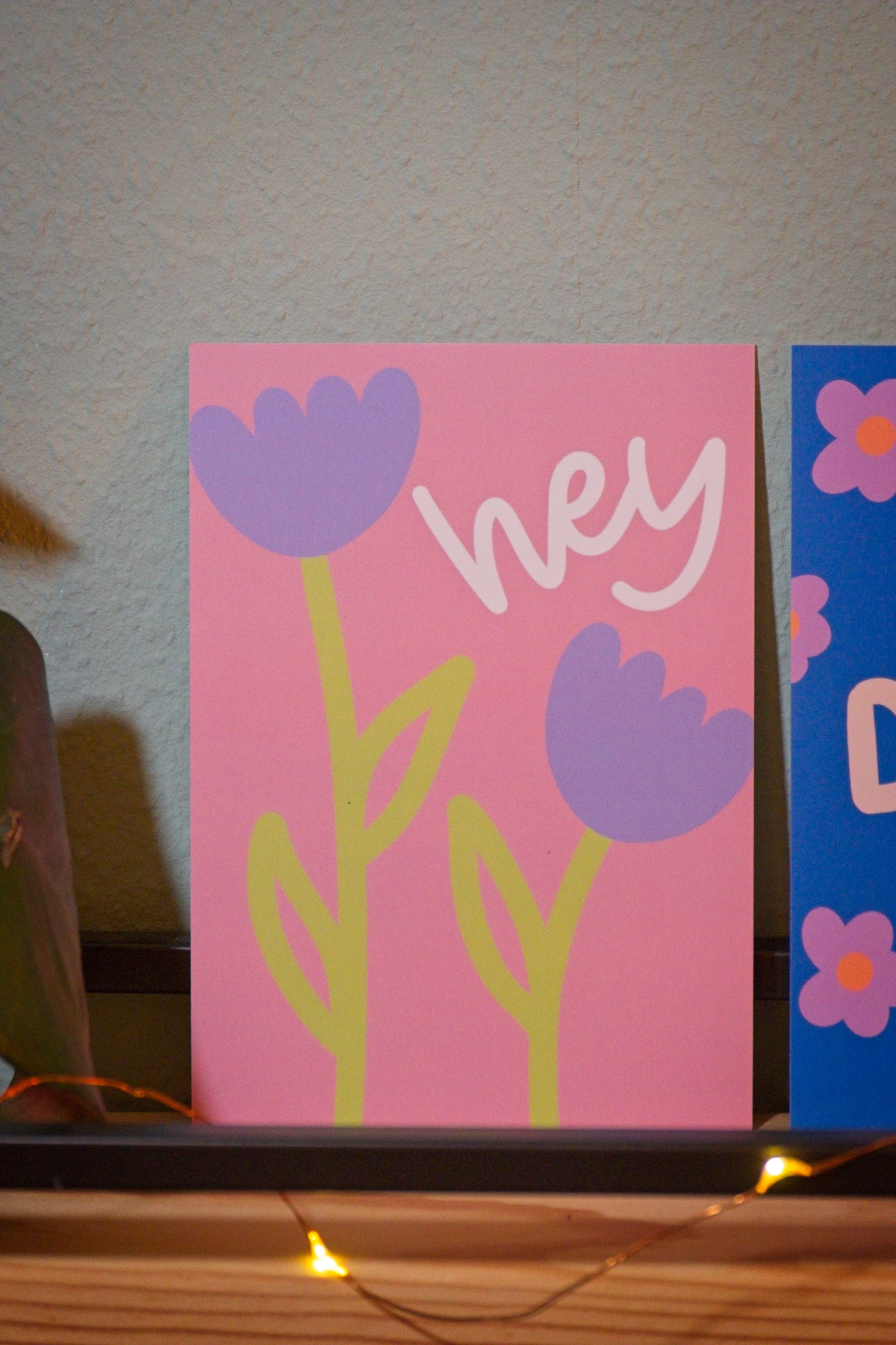 Grußkarte A6 "hey"