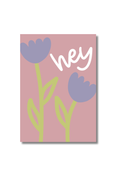 Grußkarte A6 "hey"
