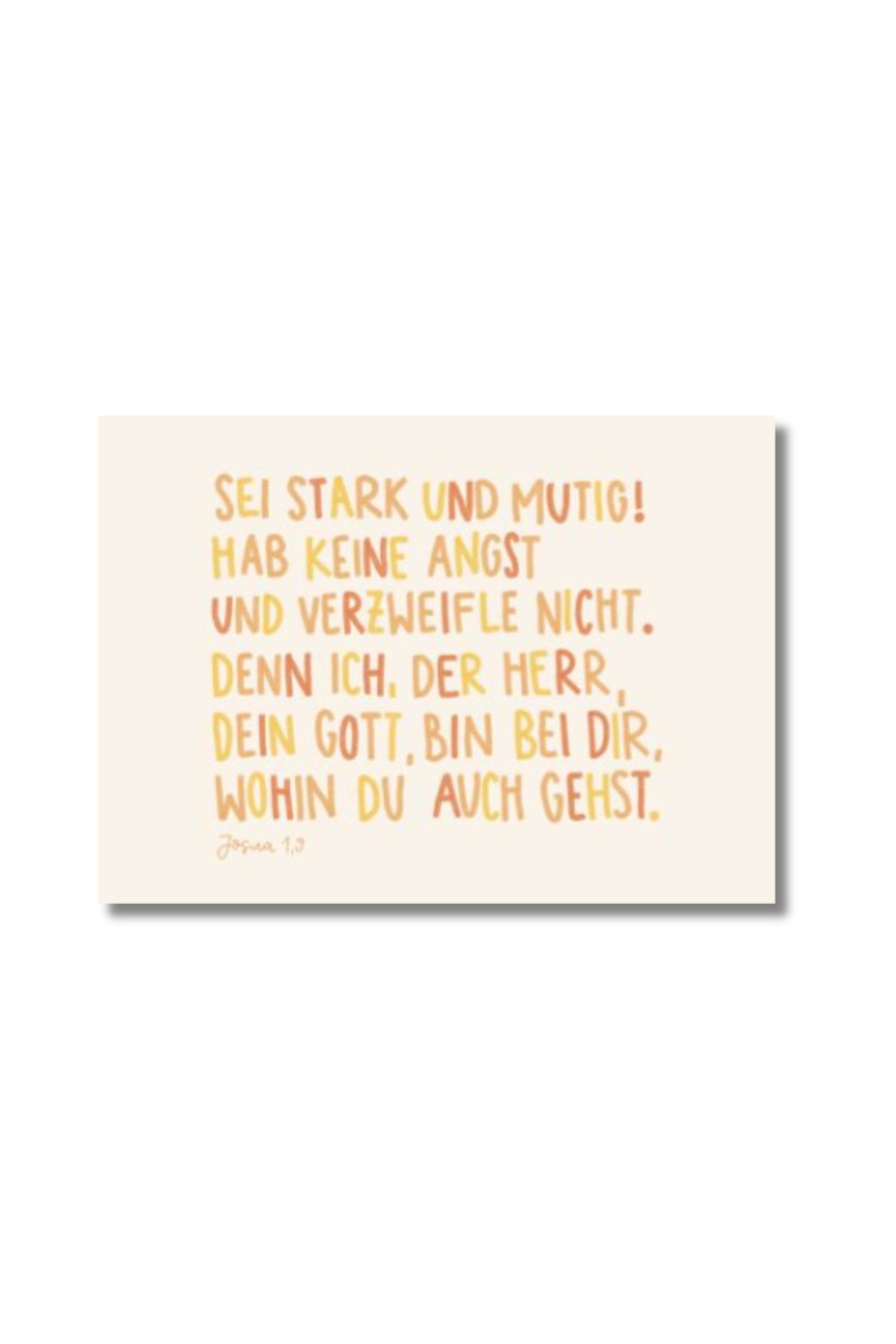 Karte A6 "Sei stark und mutig"