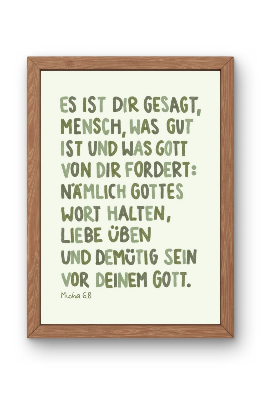Poster A3 "Es ist dir gesagt"