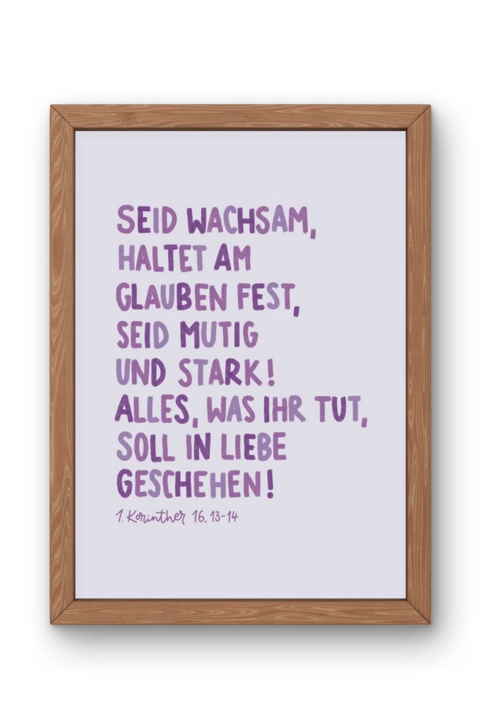 Poster A3 "Alles, was ihr tut, soll in Liebe geschehen"