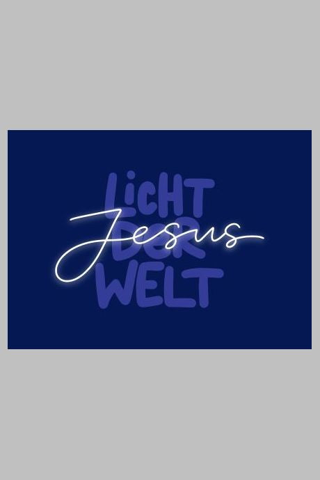 Weihnachtskarte A6 "Jesus Licht der Welt"