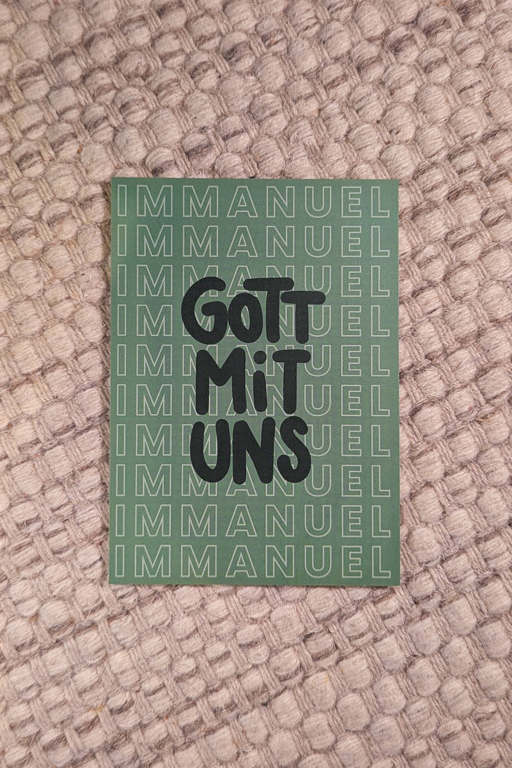 Weihnachtskarte A6 "Immanuel - Gott mit uns"